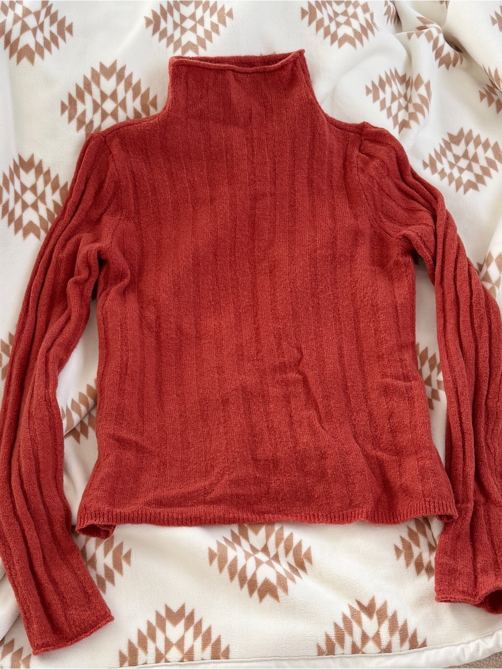 Madewell Womens Ribbed Alpaca Blend Mock Neck Sweater